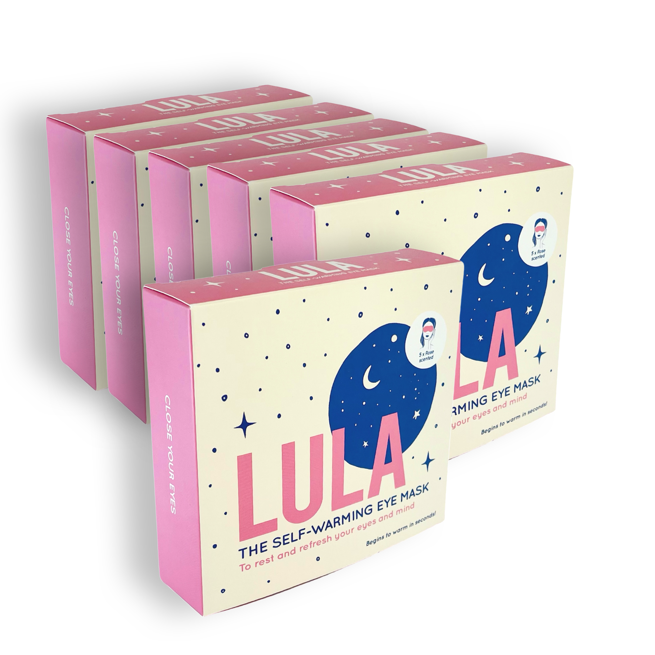 ROSE SIX BUNDLE - 5 BOXES AND GET ONE FREE (30 EYE MASKS)